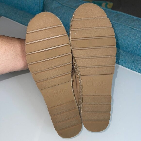 Circus By Sam Edelman Women Cora Loafers Size 8.5 Camel Manmade Elastic Slip On - Picture 6 of 15